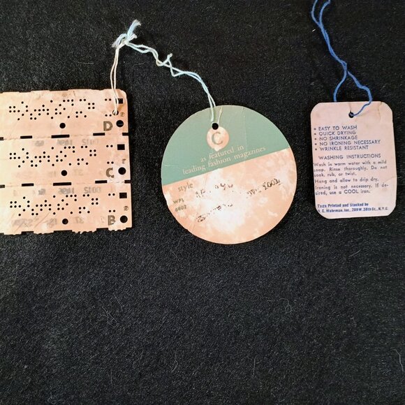 EUC: Vintage 60s R&K Originals White Floral Dacron A-Line Dress Size 16 - Picture 9 of 10